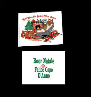 CHI MANGIA BENE CHRISTMAS CARDS - BOX OF 20 - Click Image to Close